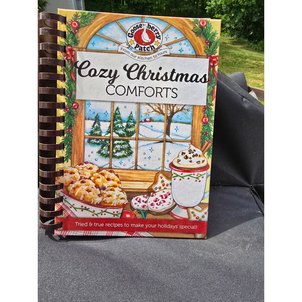 Gooseberry Patch Cozy Christmas Comforts Spiral Bound Holiday Cookbook Recipes
